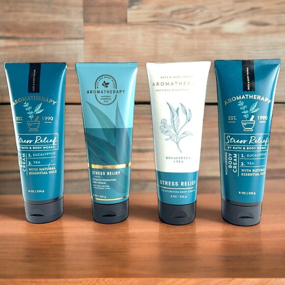 Bath & Body Works Other - Bath & Bodyworks Aromatherapy Stress Relief Eucalyptus & Mint Body Cream 4 each
